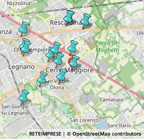 Mappa Via Pietro Spinelli, 20023 Cerro Maggiore MI, Italia (1.89867)