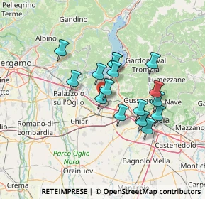 Mappa Via A. Maggi, 25046 Cazzago San Martino BS, Italia (10.9925)