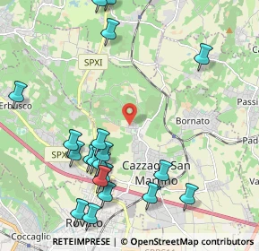 Mappa Via A. Maggi, 25046 Cazzago San Martino BS, Italia (2.4965)