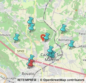 Mappa Via A. Maggi, 25046 Cazzago San Martino BS, Italia (1.92417)