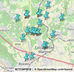 Mappa Via A. Maggi, 25046 Cazzago San Martino BS, Italia (1.707)