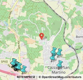 Mappa Via A. Maggi, 25046 Cazzago San Martino BS, Italia (1.7505)