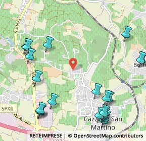 Mappa Via A. Maggi, 25046 Cazzago San Martino BS, Italia (1.4185)