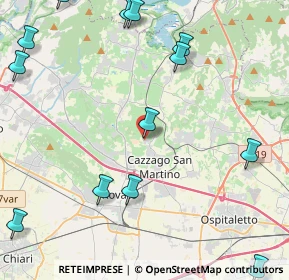 Mappa Via A. Maggi, 25046 Cazzago San Martino BS, Italia (6.51353)