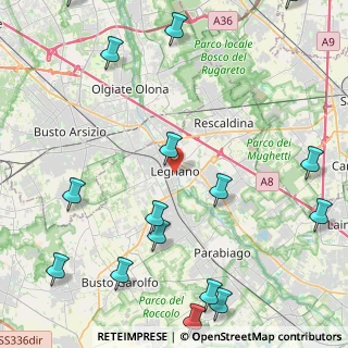 Mappa Via Giorgio Giulini, 20025 Legnano MI, Italia (6.19625)