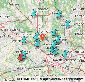 Mappa Via Lazzaretto, 21042 Caronno Pertusella VA, Italia (7.30313)