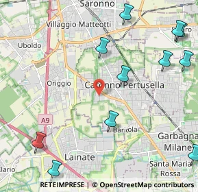 Mappa Via Lazzaretto, 21042 Caronno Pertusella VA, Italia (2.88273)