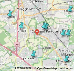 Mappa Via Lazzaretto, 21042 Caronno Pertusella VA, Italia (2.99929)