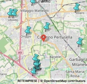 Mappa Via Lazzaretto, 21042 Caronno Pertusella VA, Italia (3.072)
