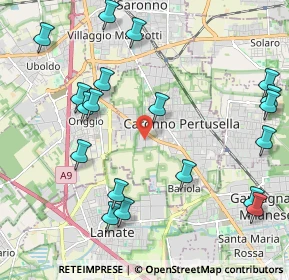 Mappa Via Lazzaretto, 21042 Caronno Pertusella VA, Italia (2.51105)