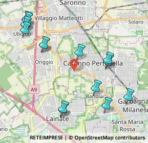 Mappa Via Lazzaretto, 21042 Caronno Pertusella VA, Italia (2.48)