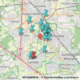 Mappa Via Lazzaretto, 21042 Caronno Pertusella VA, Italia (1.4225)