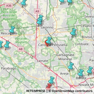 Mappa Via Lazzaretto, 21042 Caronno Pertusella VA, Italia (6.71333)