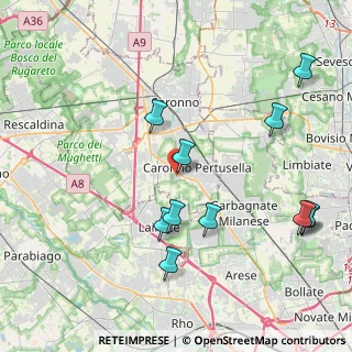 Mappa Via Lazzaretto, 21042 Caronno Pertusella VA, Italia (4.51182)