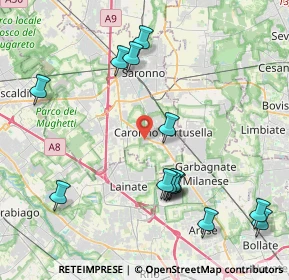 Mappa Via Lazzaretto, 21042 Caronno Pertusella VA, Italia (4.58714)