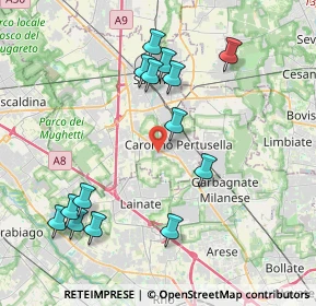 Mappa Via Lazzaretto, 21042 Caronno Pertusella VA, Italia (4.24214)