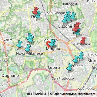 Mappa Via Antonio Canova, 20835 Muggiò MB, Italia (2.372)