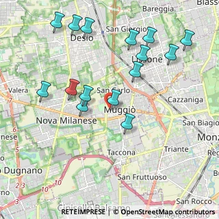Mappa Via Antonio Canova, 20835 Muggiò MB, Italia (2.18067)