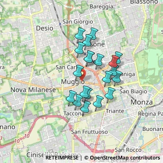 Mappa Via Giuseppe Mazzini Sp Monza, 20835 Muggiò MB, Italia (1.423)