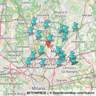 Mappa Via Giuseppe Mazzini Sp Monza, 20835 Muggiò MB, Italia (7.2395)