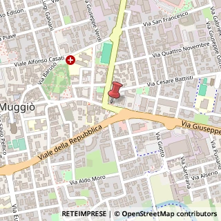 Mappa Via Giuseppe Mazzini, 1, 20835 Muggiò, Monza e Brianza (Lombardia)