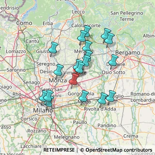 Mappa Via Galileo Galilei, 20875 Burago di Molgora MB, Italia (12.69789)