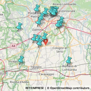 Mappa Via Cardano, 24049 Verdello BG, Italia (8.9765)
