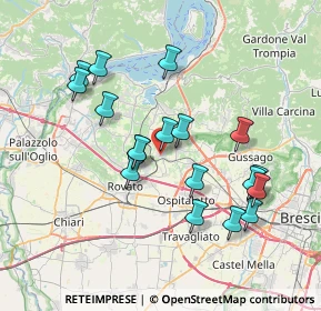 Mappa Via S. Bartolomeo, 25046 Cazzago San Martino BS, Italia (7.06222)