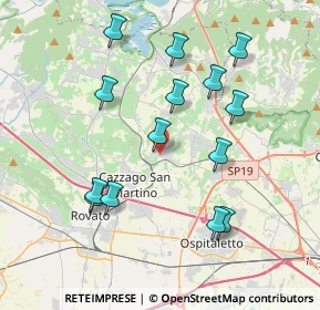 Mappa Via S. Bartolomeo, 25046 Cazzago San Martino BS, Italia (3.85571)