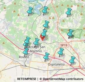 Mappa Via S. Bartolomeo, 25046 Cazzago San Martino BS, Italia (3.98857)