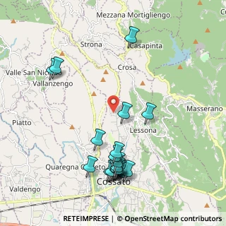 Mappa Via Monte Grappa, 13836 Cossato BI, Italia (2.311)
