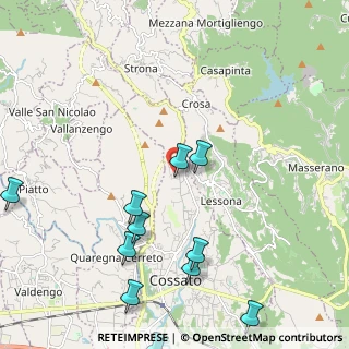 Mappa Via Monte Grappa, 13836 Cossato BI, Italia (2.8075)