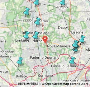 Mappa Via Parma, 20037 Paderno Dugnano MI, Italia (5.09083)