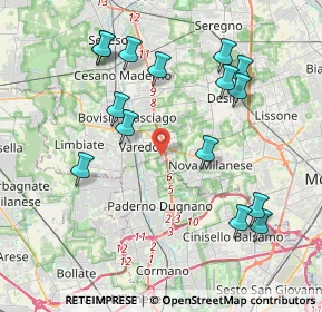 Mappa Via Parma, 20037 Paderno Dugnano MI, Italia (4.268)