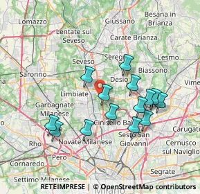 Mappa Via Parma, 20037 Paderno Dugnano MI, Italia (6.66786)