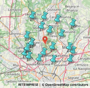 Mappa Via Parma, 20037 Paderno Dugnano MI, Italia (7.081)
