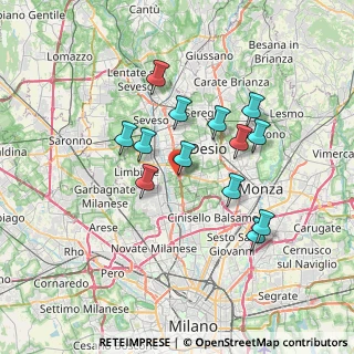Mappa Via Parma, 20037 Paderno Dugnano MI, Italia (6.11769)