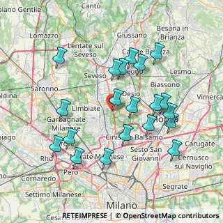 Mappa Via Parma, 20037 Paderno Dugnano MI, Italia (7.535)