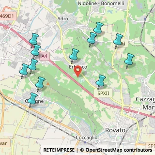 Mappa 25030 Erbusco BS, Italia (2.375)