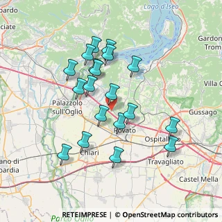 Mappa 25030 Erbusco BS, Italia (6.69053)