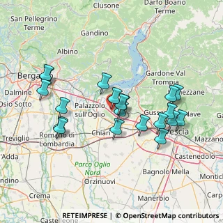 Mappa 25030 Erbusco BS, Italia (14.223)