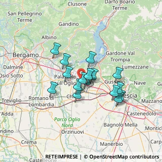 Mappa 25030 Erbusco BS, Italia (9.89235)