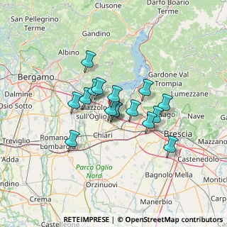Mappa 25030 Erbusco BS, Italia (9.66625)