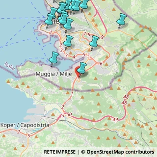 Mappa Via Nereo Martinelli, 34015 Muggia TS, Italia (5.80444)