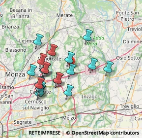 Mappa Via G. Banfi, 20876 Ornago MB, Italia (6.7655)