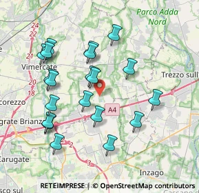 Mappa Via G. Banfi, 20876 Ornago MB, Italia (3.7305)