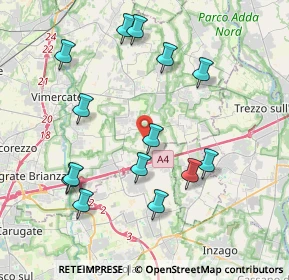 Mappa Via G. Banfi, 20876 Ornago MB, Italia (4.14071)