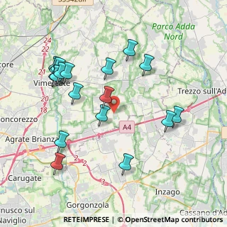Mappa Via G. Banfi, 20876 Ornago MB, Italia (4.19944)