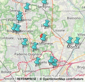 Mappa Via Pasubio, 20834 Nova Milanese MB, Italia (4.59133)