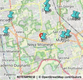 Mappa Via Pasubio, 20834 Nova Milanese MB, Italia (2.61545)